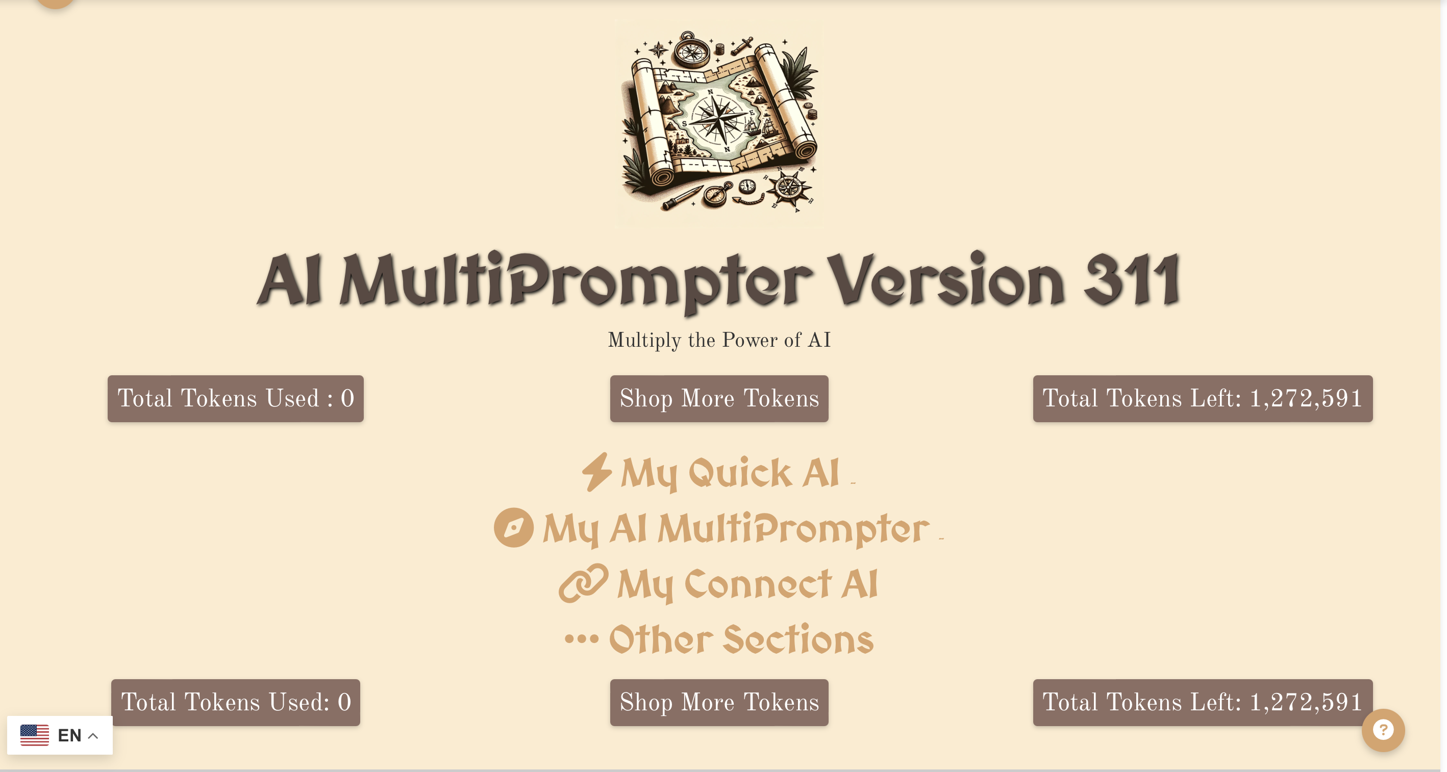 Main tabs in ai multiprompter